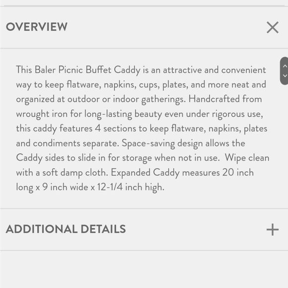 Gourmet Basics Antique Black Expandable Caddy - Picture 4 of 9